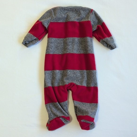 carter's 2-pack newborn winter fleece snap footie sleeper pajama bundle baby boy - Picture 10 of 10